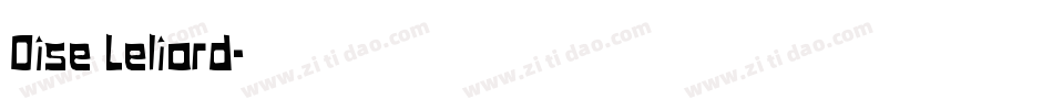Oise Leliord字体转换